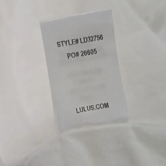 LULUS Rapunzel‎ White Eyelet Lace Mini Dress Medium - Picture 8 of 10